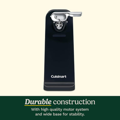 Electric Can Opener, One-Touch Operation, Nonslip Base, Black | Ideal Electric Can Opener for Seniors with Magnetic Lid Holder, One-Touch Design, Nonslip Base & Detachable Lever, CCO-50BKN4