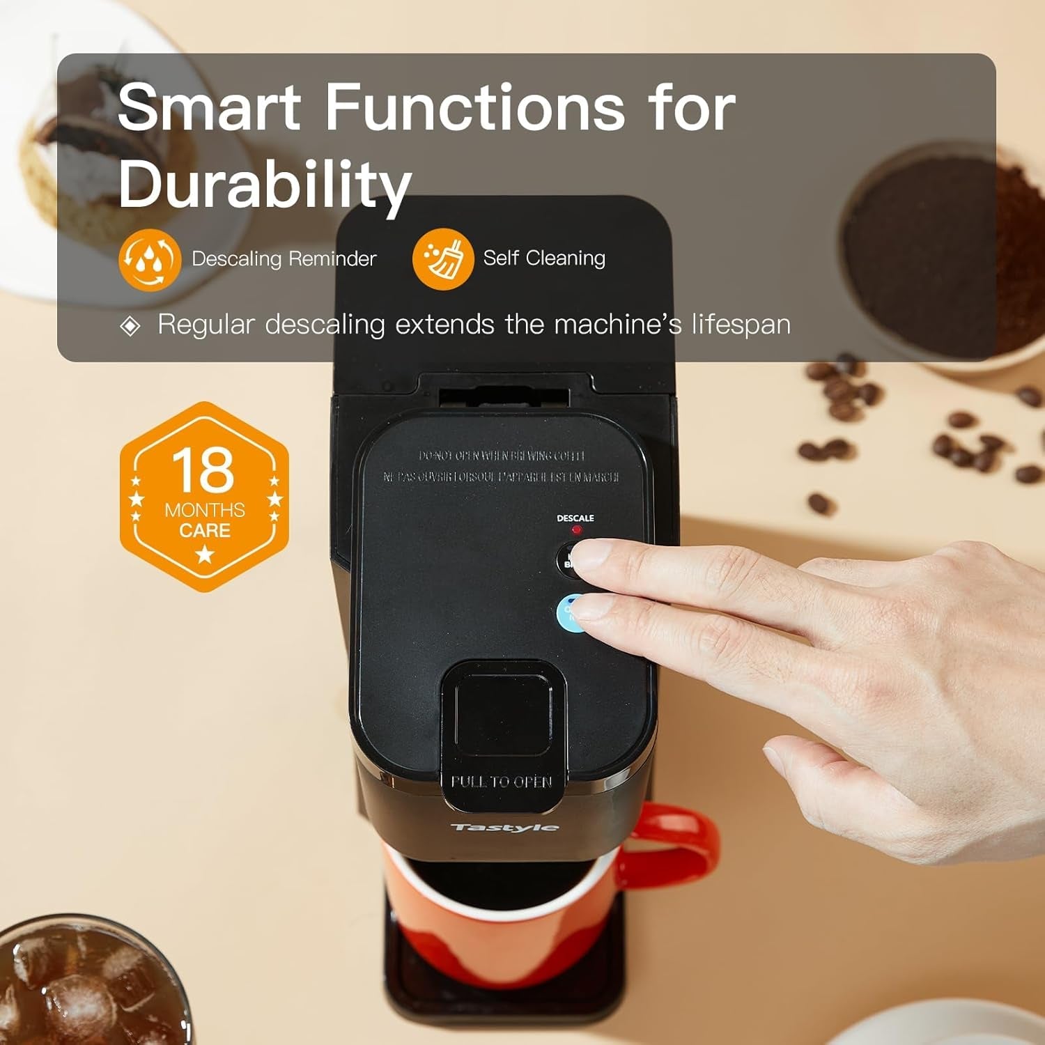 mini-single-serve-hot-and-iced-coffee-maker-for-k-cup-and-ground-6-to14-oz-brew-sizes-with-recipe-book-for-home-travel-rv-office-and-dorm-120v-k310ic-2-0-version-classic-black