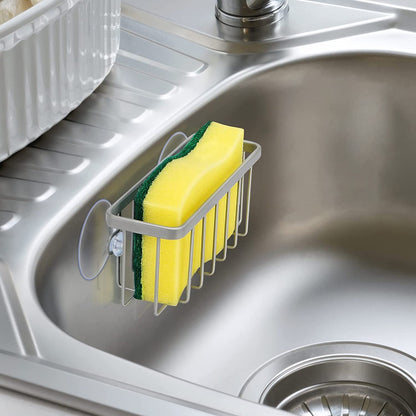 Sponge Holder for Kitchen Sink, Kitchen Sink Caddy -Mat Silver3