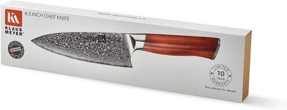 Damascus Chef Knife 6.5 Inch Rosewood Handle Chef Knife Ultra Sharp Santoku Knife, Gift for Women Men8