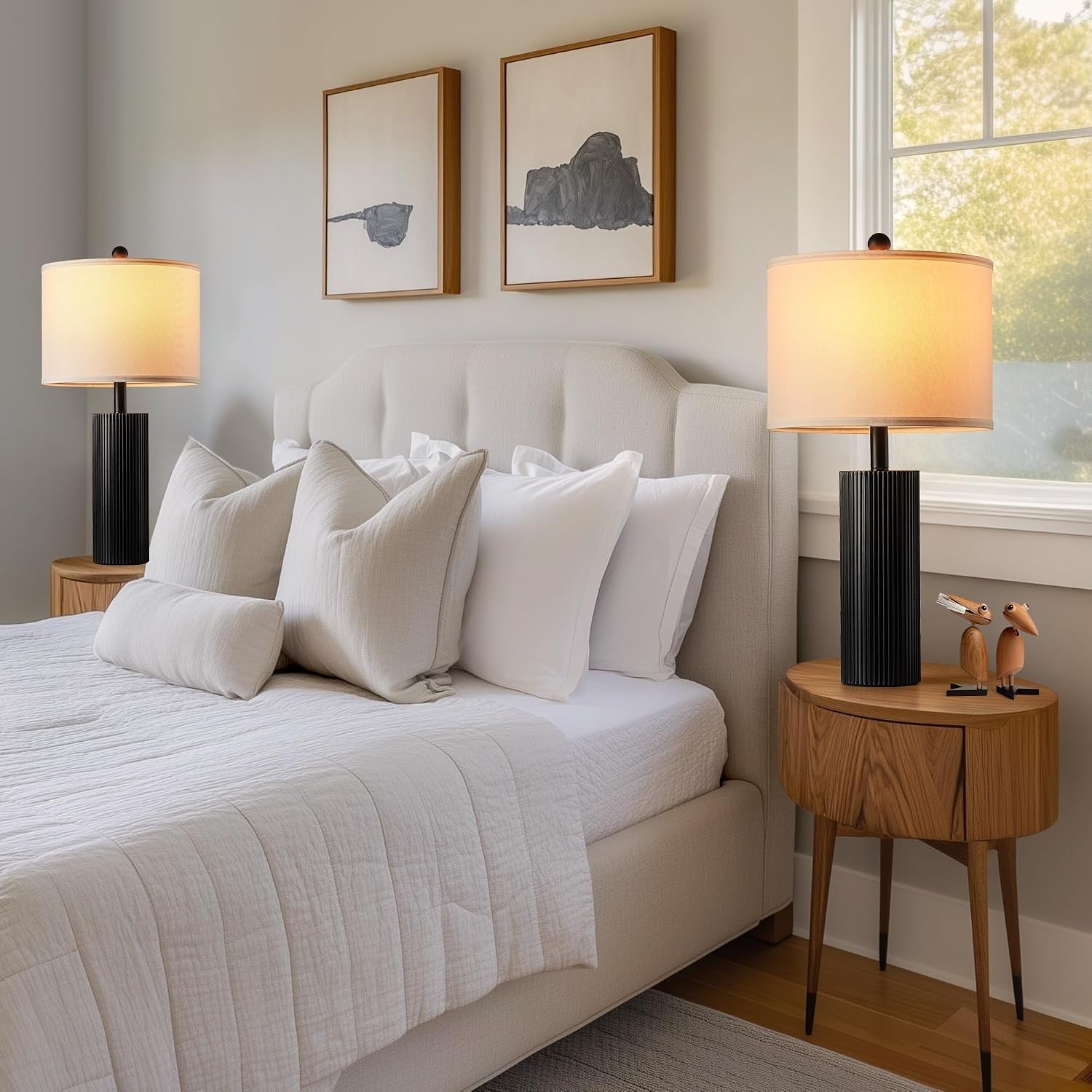 24-5-black-lamps-set-of-2-modern-table-lamps-for-living-room-with-usb-c-a-ports-creative-stripe-touch-lamps-for-nightstand-2-bulbs-included