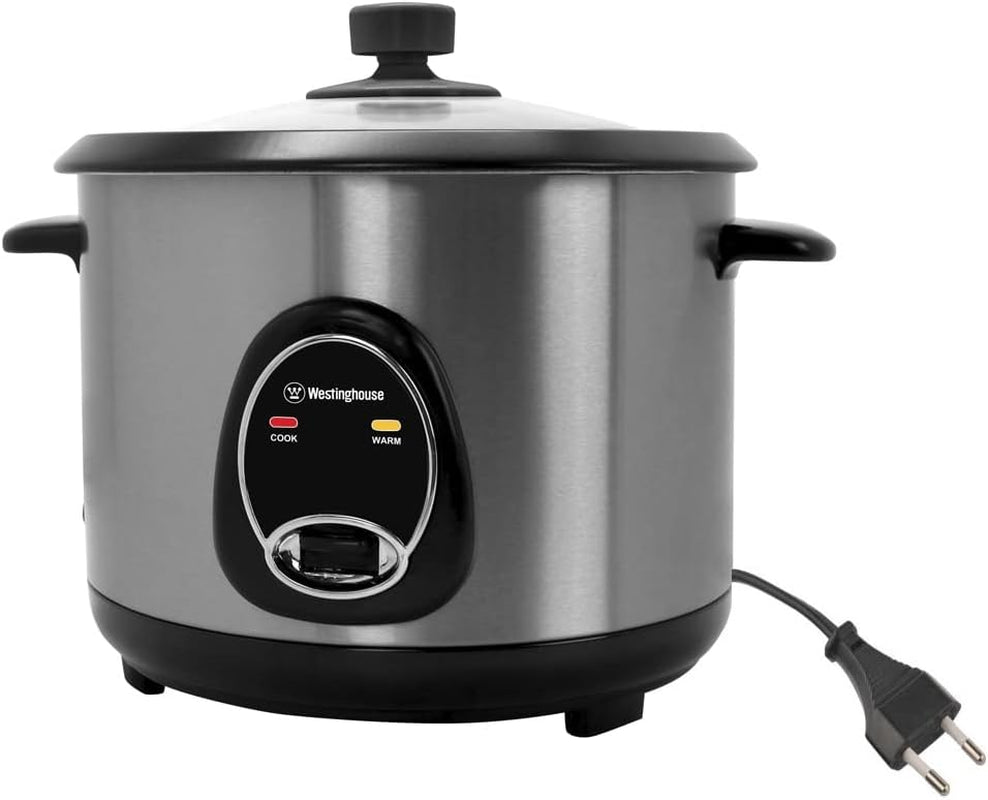 westinghouse-220-volts-rice-cooker-16-cup-non-stick-cooking-pot-measuring-cup-keep-warm-function-stainless-steel-1000w-not-for-use-in-usa