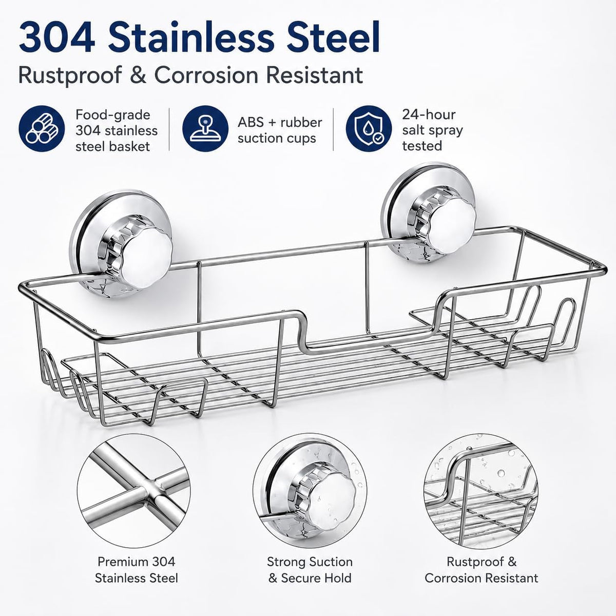 strong-suction-cup-shower-caddy-bath-shelf-storage-with-4-side-hooks-combo-organizer-basket-for-shampoo-conditioner-soap-razor-bathroom-accessories-chrome-2-count