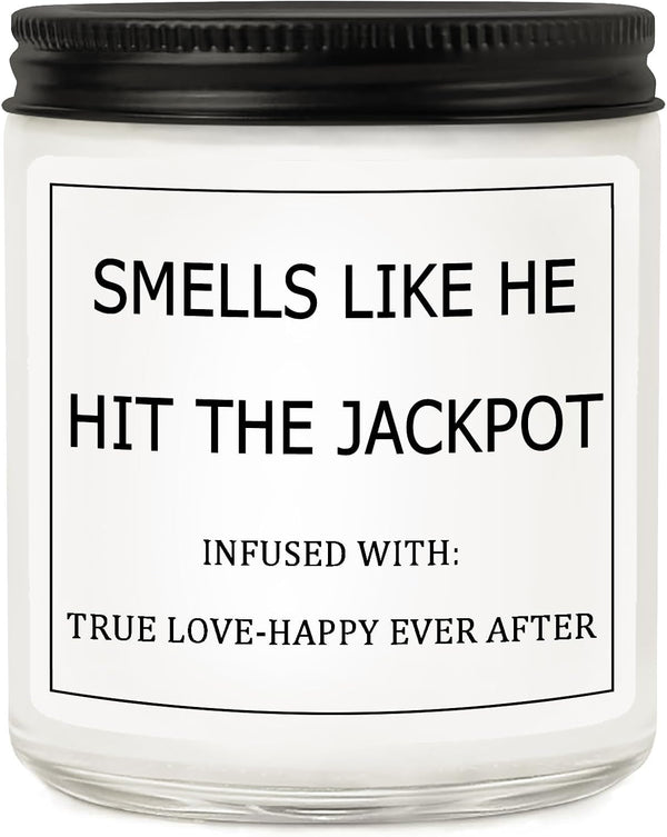 Bridal Shower Gifts for Bride, Bride to Be Engagement Gift for Couples Women, Funny Wedding Lavender Candles1