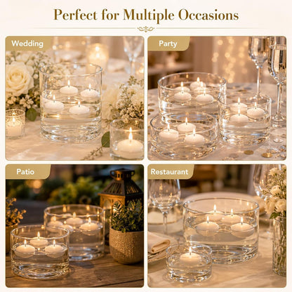 White Floating Candles 30 Pcs - Small Wax Candles for Centerpieces4