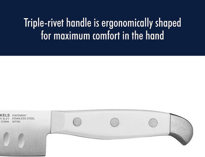 Henckels Statement 15-Pc Knife Set, Razor-Sharp, German Engineered, White | Informed by 100+ Years of Mastery. Dishwasher Safe, Comfortable Grip Ideal for Everyday Cooking. High Quality Stainless Steel8