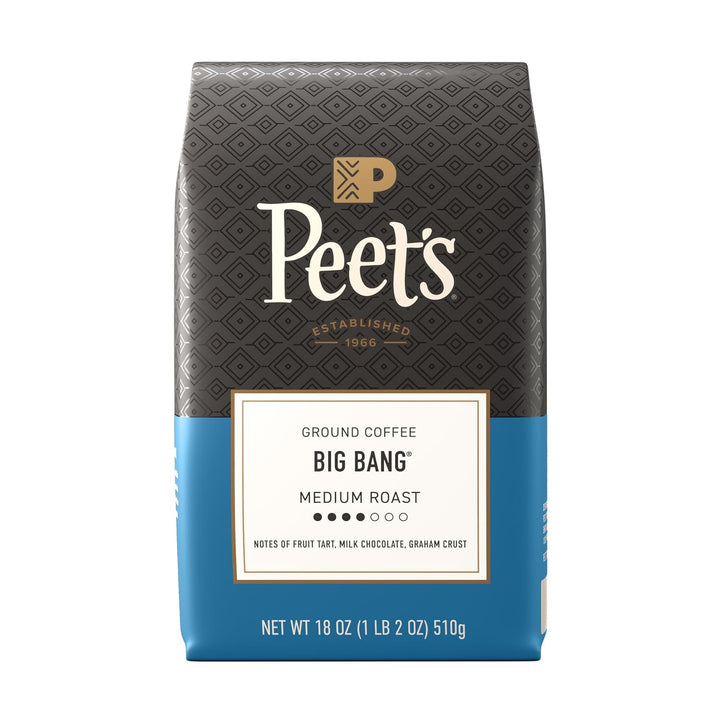 Peet'S Coffee, Medium Roast Ground Coffee, 100% Arabica Coffee - Big Bang 18 Ounce Bag