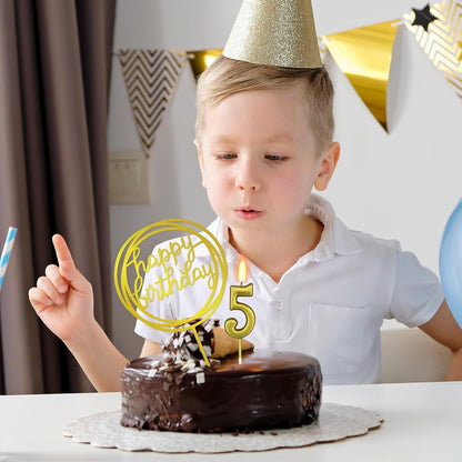 10-Piece Number Birthday Candles - Glitter Cake Toppers for Birthday & Wedding Parties6