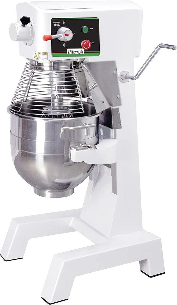 30 L Commercial-Grade Planetary Mixer with Hub | High Capacity, Safety Guard, Stainless Steel Bowl, Heavy-Duty, 3 Speeds, Great for Dough, Batters, Frostings and Bakery Prep1