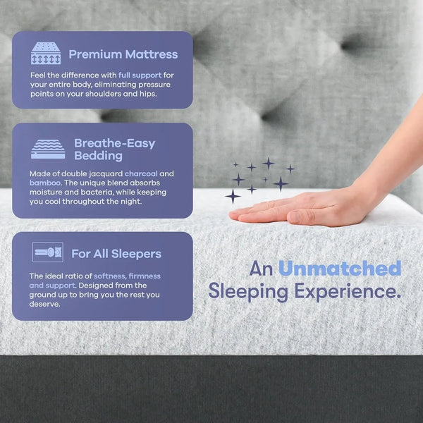 10 Inch RV Short Queen Mattress, Made in the USA, Certipur-Us®, Oeko-Tex®, and Fiberglass-Free™ Certified Cooling Memory Foam Camper Bed - Medium3