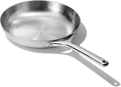 Caraway Stainless Steel Fry Pan (2.7 Qt, 10.5") | 5-Ply Stainless Steel Pan, Oven Safe and Stovetop Agnostic, Non-Toxic, PTFE and PFOA Free1