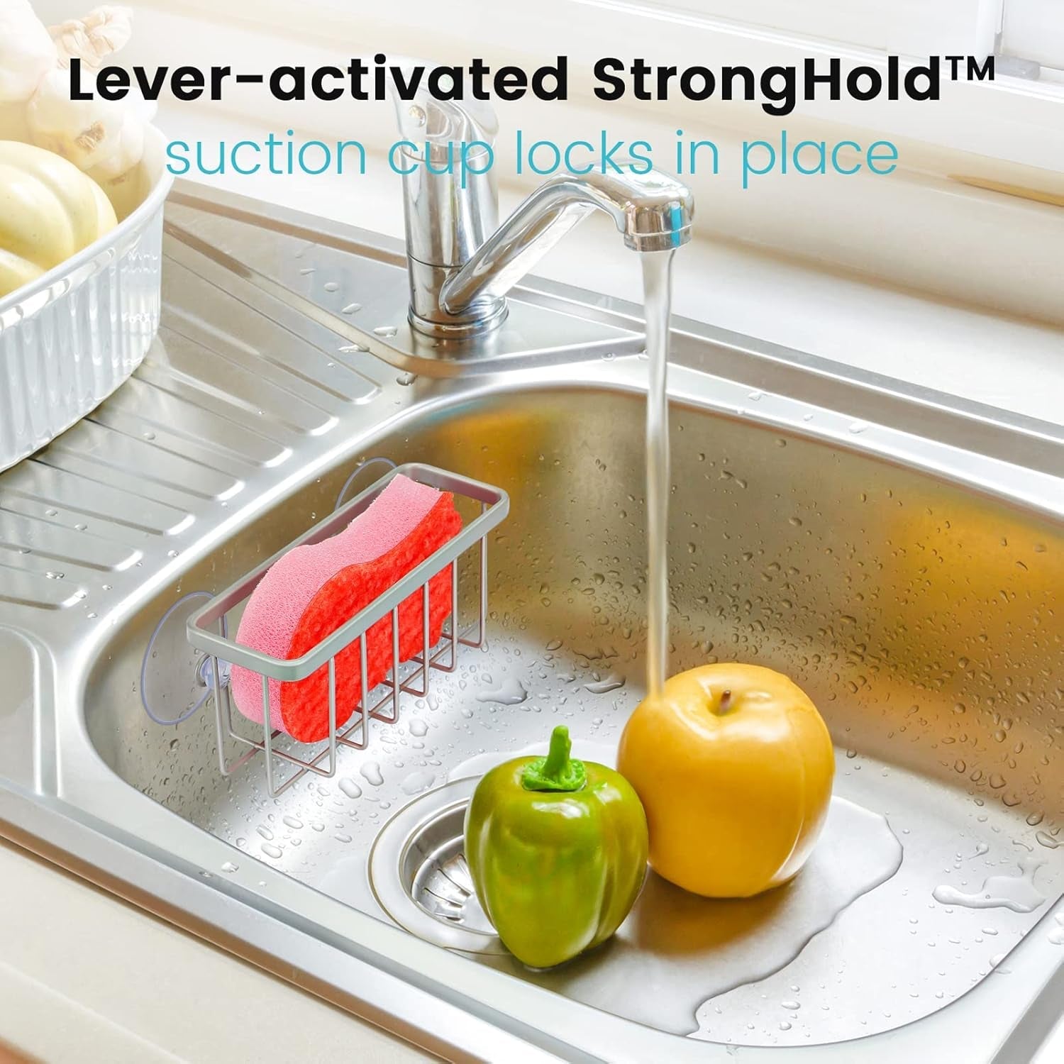 sponge-holder-for-kitchen-sink-kitchen-sink-caddy-mat-silver