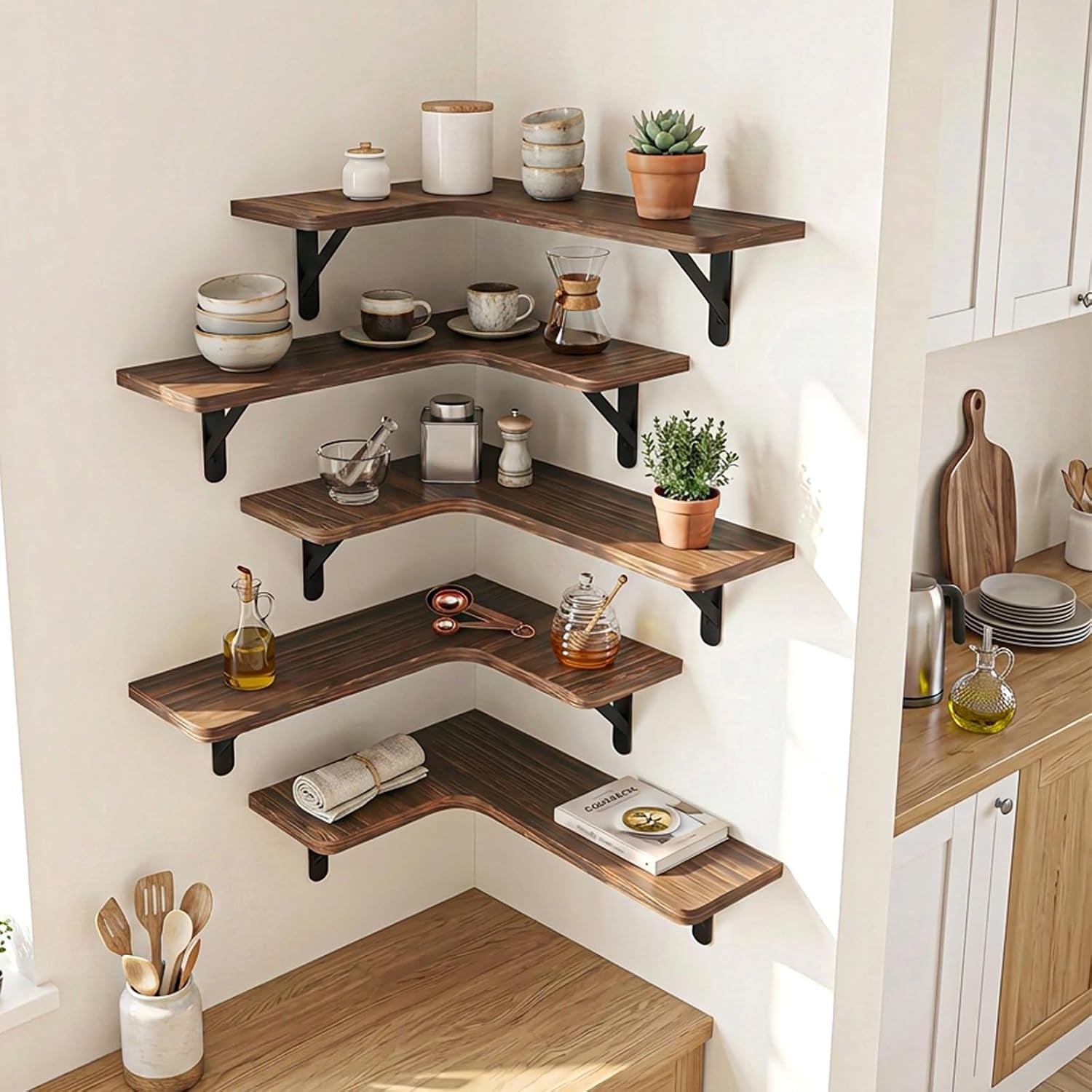 conner-floating-shelves-for-wall-decor-dark-carbonized-black-5pcs-solid-wood-shelf-with-metal-brackets-holds-40-lbs-optimizes-corner-storage-fits-bathroom-kitchen-bedroom-living-room