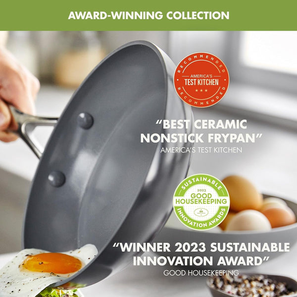 Valencia Pro 22 Piece Cookware Set Ceramic Nonstick Pots & Pans | Pfas-Free Nonstick, Induction Ready, Compatible with All Stovetops, Hard Anodized, Dishwasher Safe, Oven Safe up to 600F3