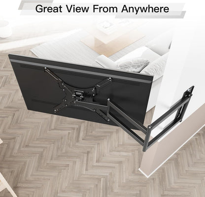 Long Arm TV Wall Mount for 26-65" Tvs, Max VESA 400X400, 77 Lbs Load | 37.4In Long Extension, Full Motion Swivel & Tilt, Durable Wall Bracket for Household Flat Screen Tvs3