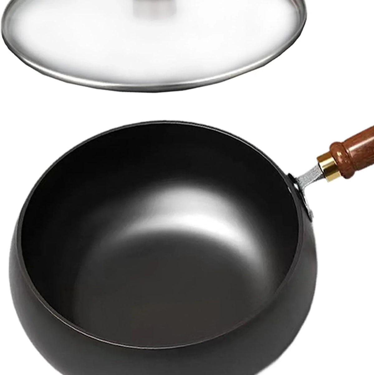 refined-iron-wok-with-wood-handle-and-glass-lid-9-45-in-flat-bottom-nonstick-stir-fry-pan-for-gas-induction-and-all-stovetops