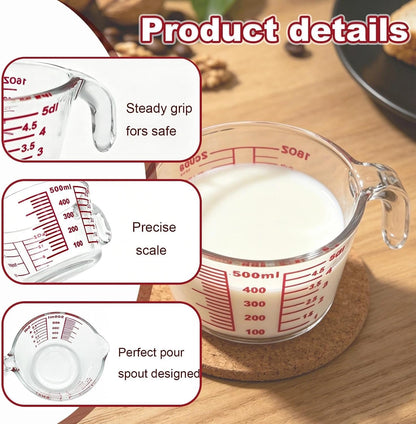 16 Oz Clear Liquid Measuring Cup Borosilicate Glass Measuring Cup3