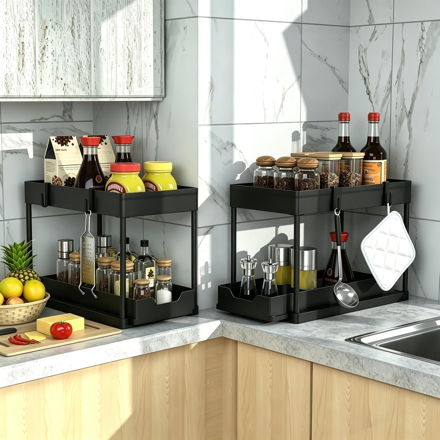 under-sink-organizer-2-pack-bathroom-cabinet-organizer-2-tier-sliding-cabinet-basket-organizer-drawer-multi-purpose-bath-collection-baskets-for-bathroom-black