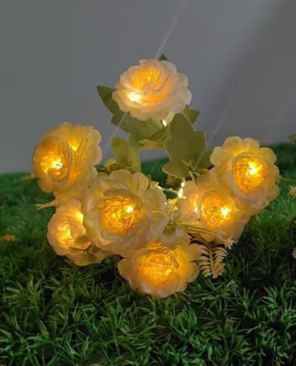 6 Pack Solar Garden Lights Outdoor, 42" Tall 42 Leds Hibiscus Solar Flower Lights, IP65 Waterproof Decorative Landscape Lighting for Pathway Patio Yard Walkway Decor (Warm White)2