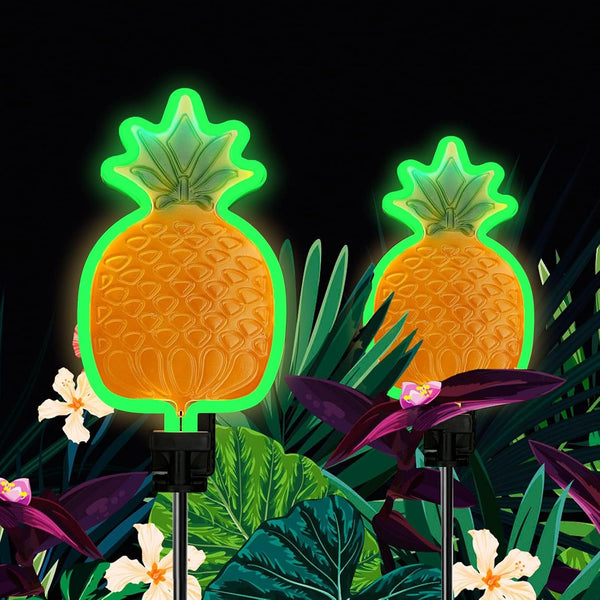 2Pack 42Inch Solar Pineapple Neon Lights1