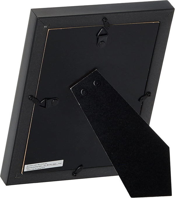 Rectangular Picture Frame Set for Wall Hanging or Tabletop Display, 5 X 7 In, Black, Horizontal and Vertical Formats, 5-Pack4