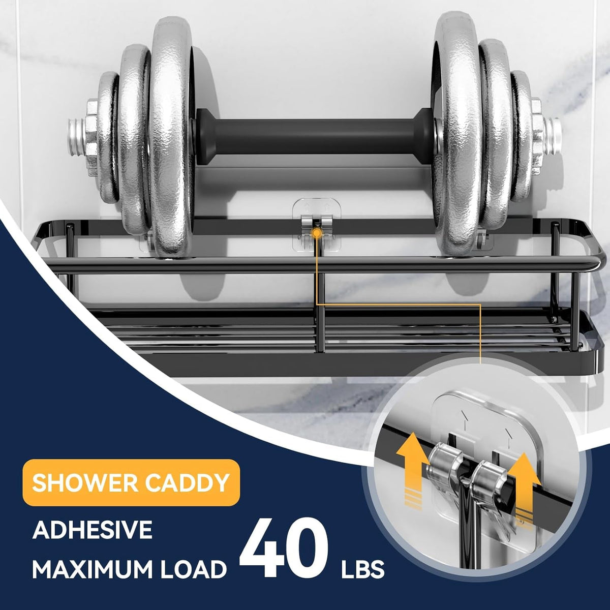 9-pack-shower-caddy-adhesive-replacement-transparent-shower-adhesive-strips-no-drilling-hooks-for-bath-storage-shelves-kitchen-racks-basket-soap-holder