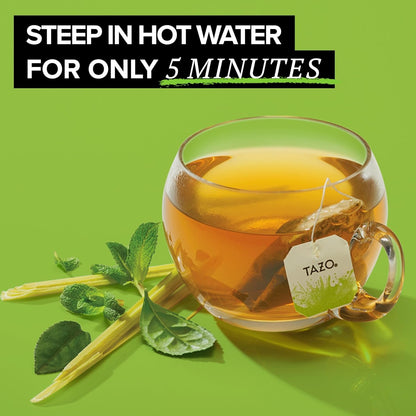 TAZO Organic Zen Green Tea, Caffeinated Tea with Refreshing Lemongrass & Spearmint, 16 Total Bags5