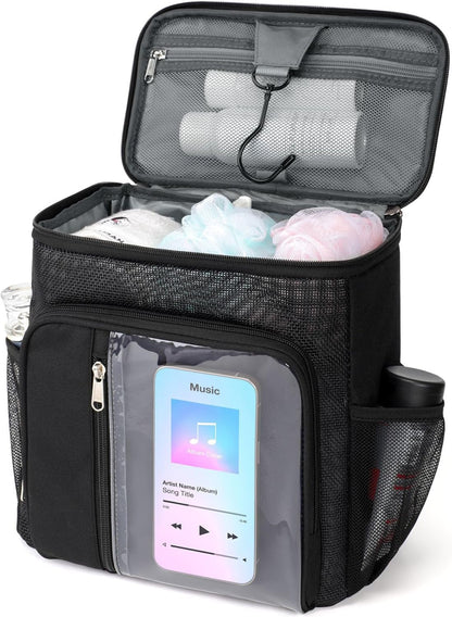 Shower Caddy Portable for Dorm - Shower Bag Fits Full-Size Bottles1