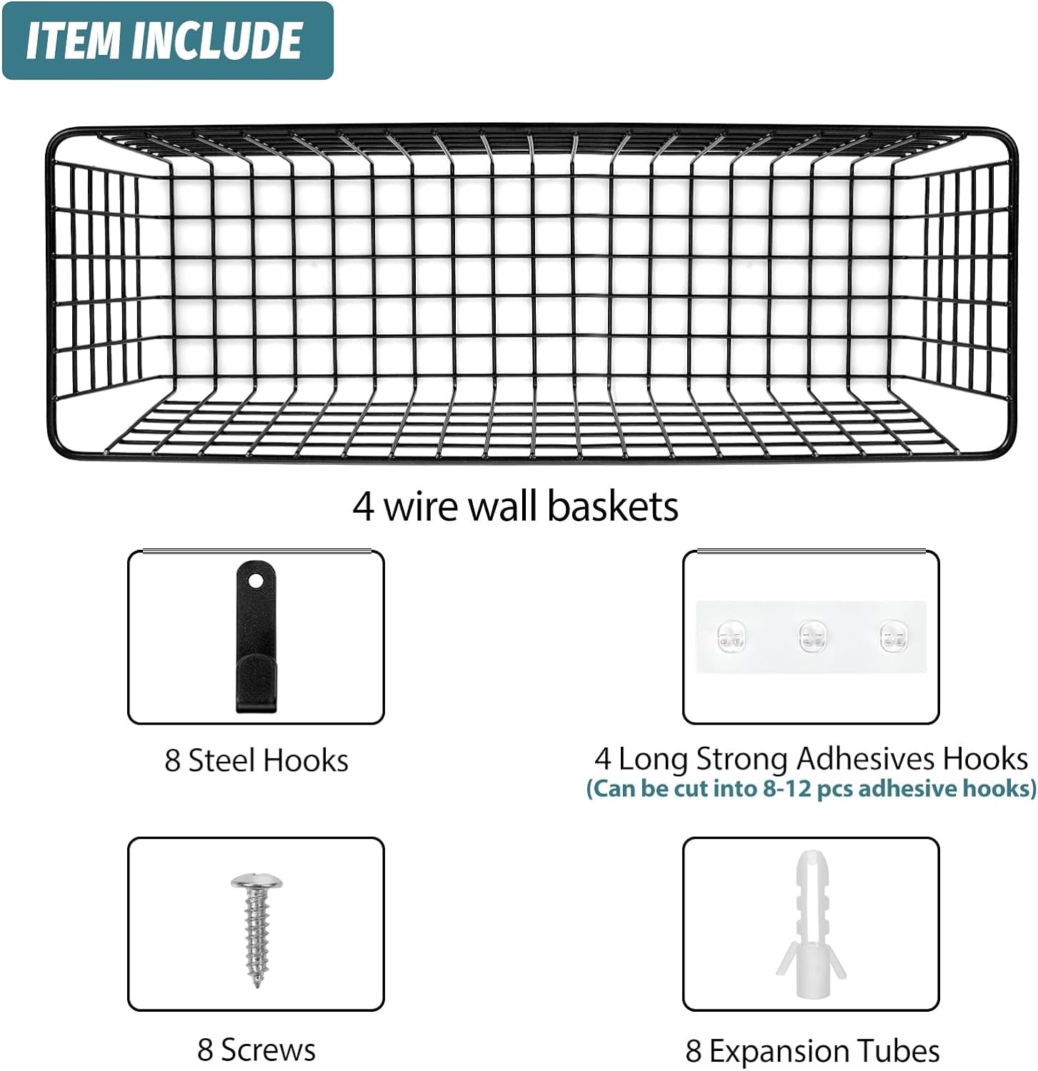 4-set-extra-large-hanging-wall-mount-storage-baskets-with-adhesive-hooks-steel-hooks-multiuse-sturdy-wire-metal-organizing-baskets-for-home-kitchen-bathroom-pantry-utility-organizer-black
