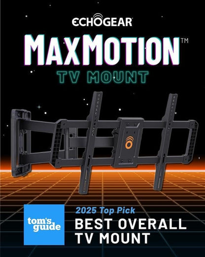 Maxmotion TV Wall Mount for Large Tvs 42" to 90" - Full Motion Has Smooth Swivel, Tilt, & Extension - Universal Design Works with Samsung, Vizio & More - Includes Hardware & Drill Template2