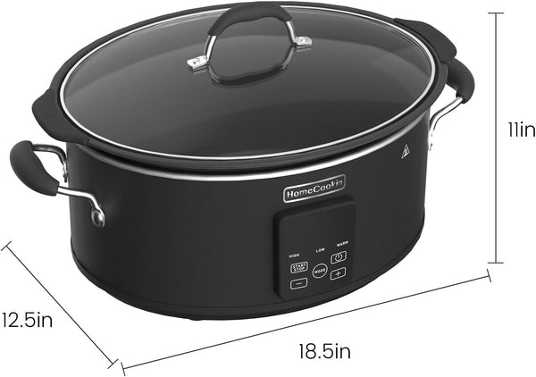 Slow Cooker, Extra Large 10 Quart Digital Programmable Slow Cookers with Timer, Dishwasher Safe Glass Lid & Crock, Kitchen Appliance for Families and Gatherings, Black3