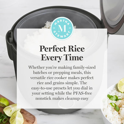 8 Cup Cooked (4 Cup Uncooked) Rice Cooker & Steamer, Caviar | Pfas-Free Ceramic Nonstick Removable Pot, 9 Modes, Keep Warm, Steamer, White & Brown Rice, Quinoa, Grains, Oats, Easy Clean11