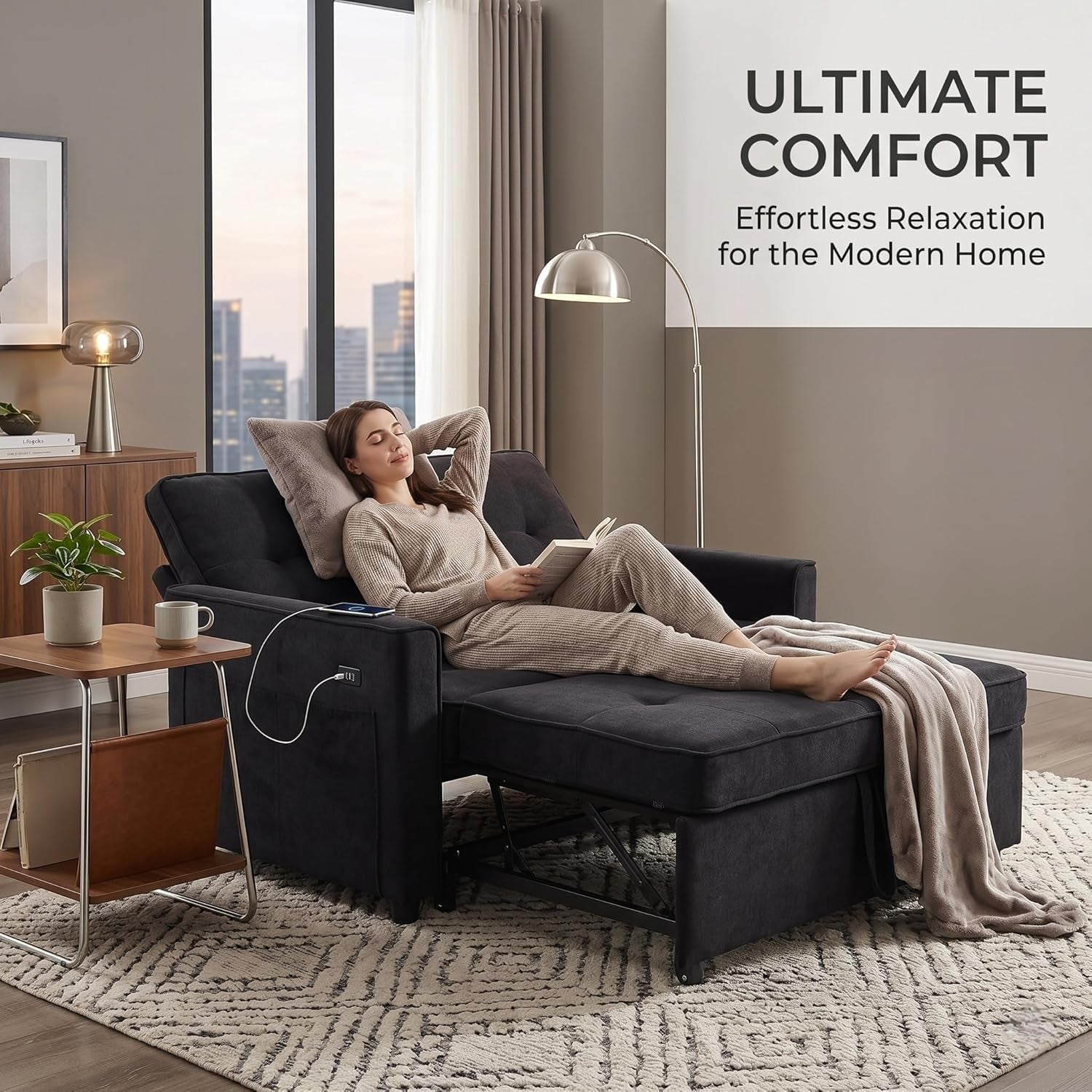 3-in-1-convertible-sofa-bed-53-modern-loveseat-sleeper-sofa-with-usb-port-storage-pockets-pull-out-couch-with-reclining-backrest-futon-bed-for-small-spaces-living-room-gray