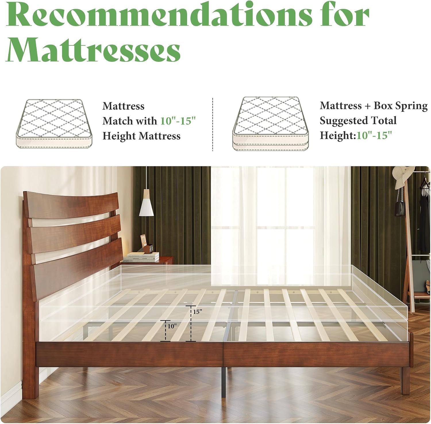 mid-century-queen-size-solid-wood-platform-bed-slatted-headboard