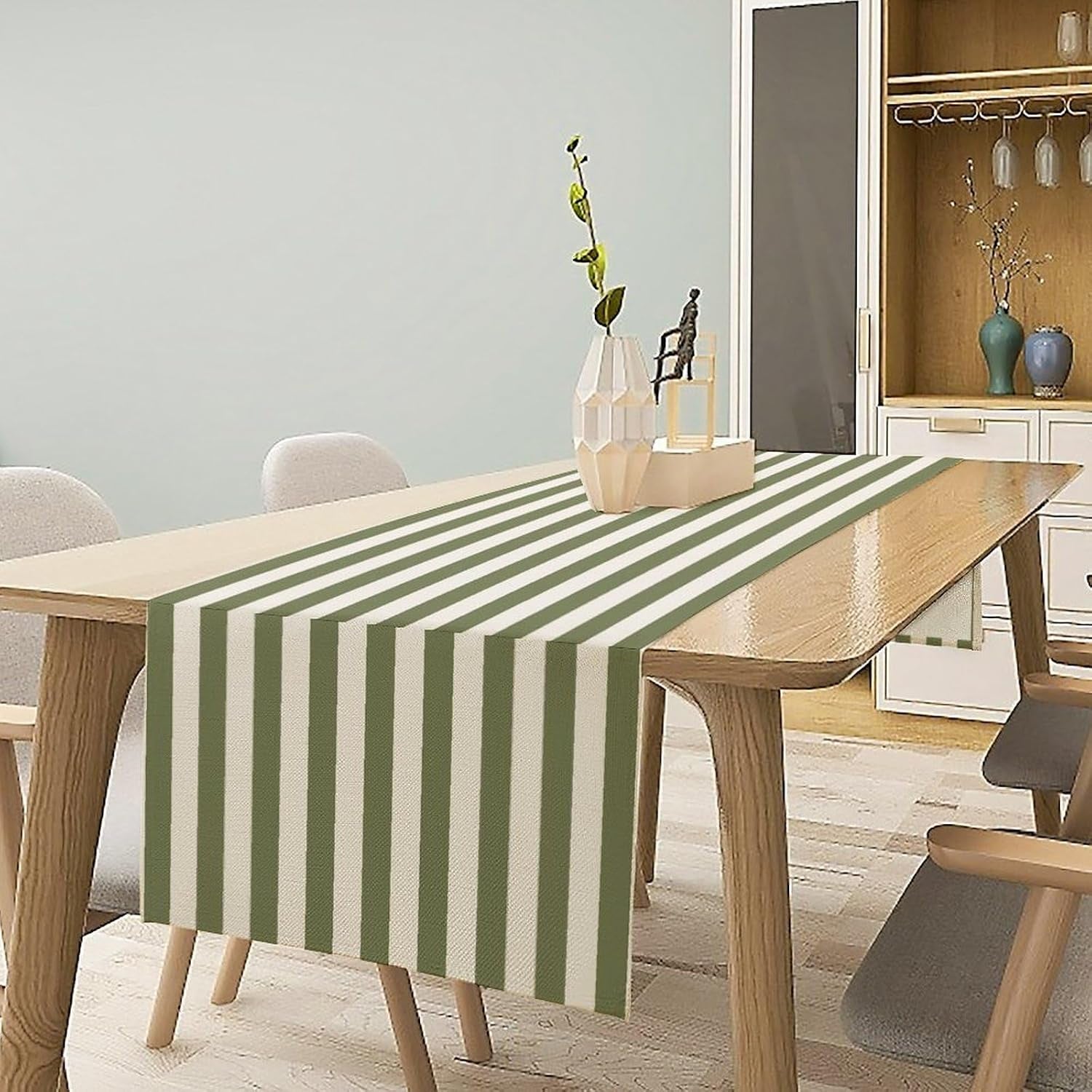 sage-green-and-white-striped-table-runner-vertical-stripe-modern-farmhouse-geometric-kitchen-dinner-runner-for-indoor-home-living-room-party-dining-table-decoration-13x60
