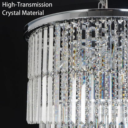 Large Crystal Chandelier for High Ceiling, 28" D X 62" H Modern Chrome Chandelier, 37-Light Luxury Foyer Light Fixture with 79" Adjustable Chain for Staircase Entryway Living Room6