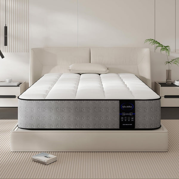 Twin Mattress, Medium Hybrid 8 Inch Twin Size Mattress in a Box | Cooling Gel Memory Foam with Pocketed Springs, Luxury Twin Bed Mattress, Colchones Twin Supportive Back Relief, Certipur-Us1