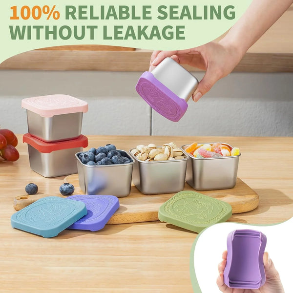 6 Oz Snack Containers with Lids for Kids - 6 Pack Lunch Box Accessories3