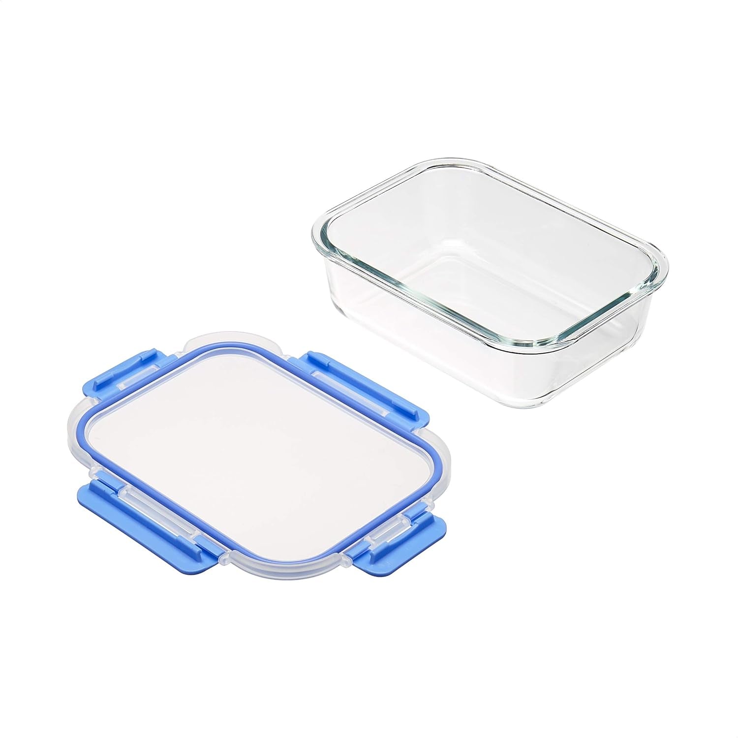 glass-food-storage-containers-leak-proof-oven-safe-easy-to-clean-stain-resistant-set-of-7-14-pieces-including-lids-bpa-free-clear-with-blue-silicone-ring