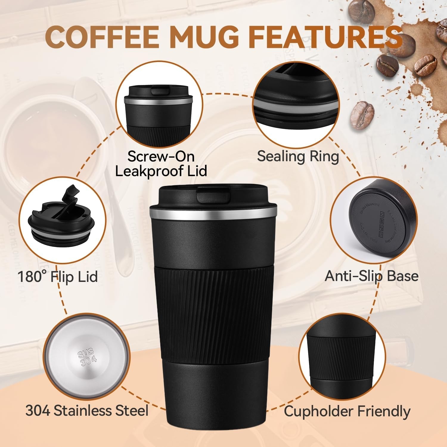 12oz-travel-coffee-mug-insulated-coffee-cup-with-spill-leak-proof-lid-portable-stainless-steel-tumbler-reusable-hot-and-cold-water-mug-for-car-daily-camping-black