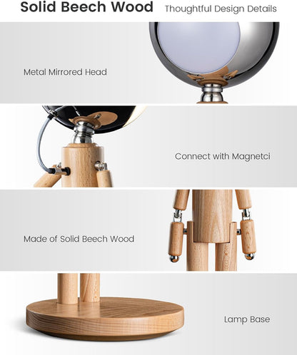 Rechargeable Cordless Desk Lamp, Touch Nightstand Lamp, Dimmable8
