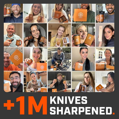 The Original  Rolling Knife Sharpener™ (Wood) | Rolling Knife Sharpener Tool for Kitchen Knives, Kit Offers 15 & 20 Degree Sharpening (Wood)6