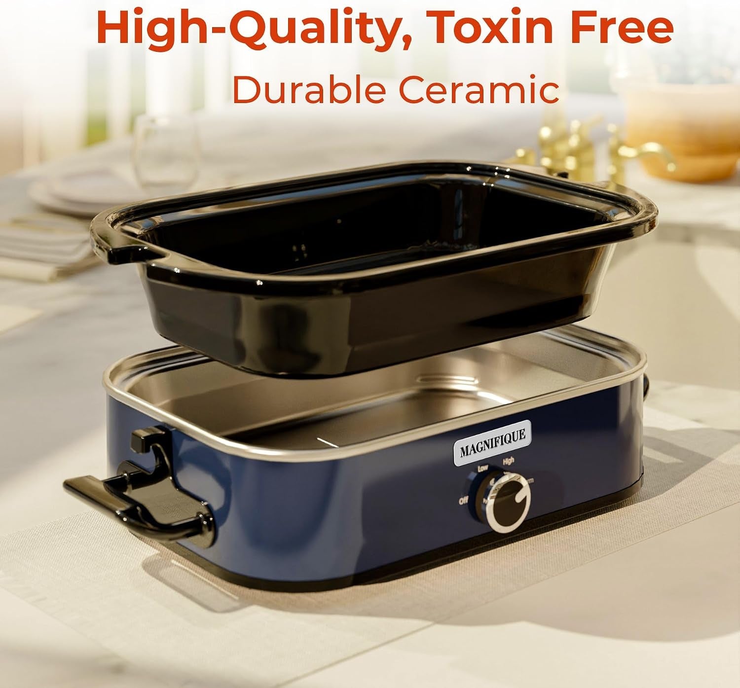 new-magnifique-4-quart-slow-cooker-with-casserole-manual-warm-setting-perfect-kitchen-small-appliance-for-family-dinners-dishwasher-safe-crock-blue