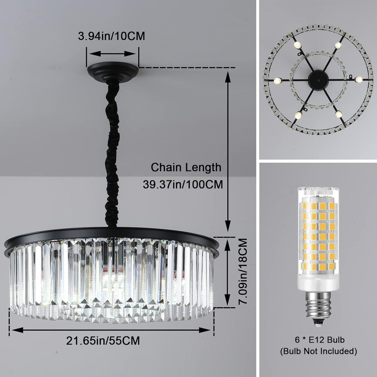 black-modern-crystal-chandelier-2-tier-round-flush-mount-ceiling-light-fixtures-height-adjustable-pendant-lighting-for-dining-room-living-room-bedroom-kitchen-hotel-foyer