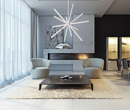 Sirius - 50W LED Chandelier-32.75 Inches Tall and 46.13 Inches Wide-Black Finish4
