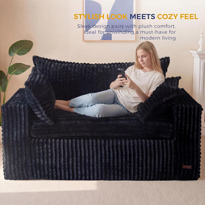 Boneless Couch, 59-Inch Couch in a Box, Deep Loveseat5