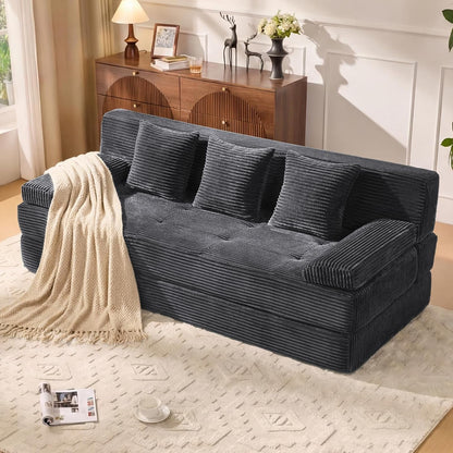78.7IN Convertible Folding Sofa Bed, 3 Seater Sleeper Sofa Couch1