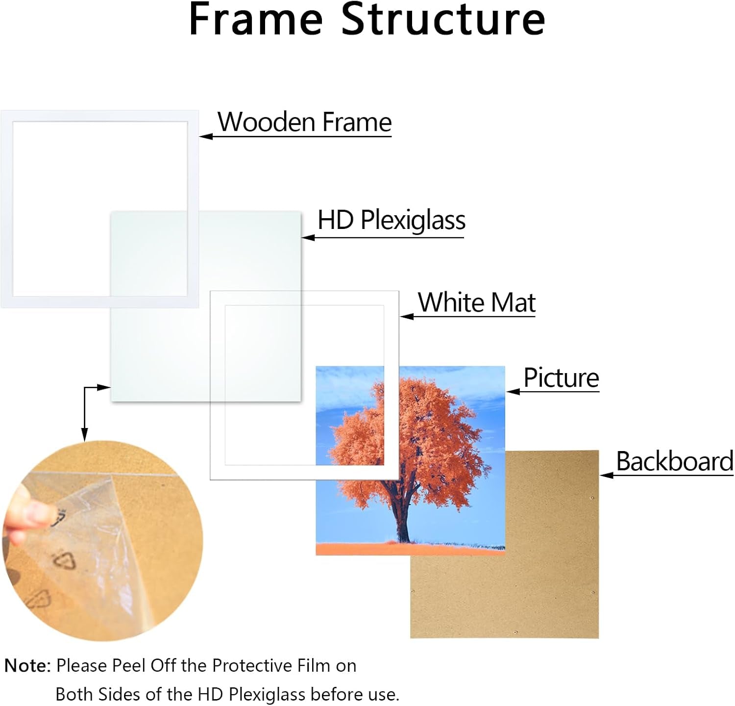 12x12-picture-frame-white-solid-wood-diamond-art-painting-frames-30x30cm-display-pictures-10x10-with-mat-or-12-x-12-without-mat-12x12-frame-for-photos-posters-prints-artworks-puzzles-wall-hanging