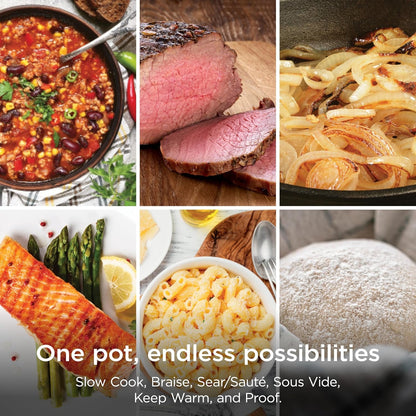Ninja® Possiblecooker™ plus 12-In-1, 8.5-Qt, Black, MC1010 | 12-In-1 Replaces 12 Appliances, Sous Vide & Proof, Glass Lid, Nonstick Oven-Safe Pot to 500°F, Cooker-To-Oven-To-Table.8