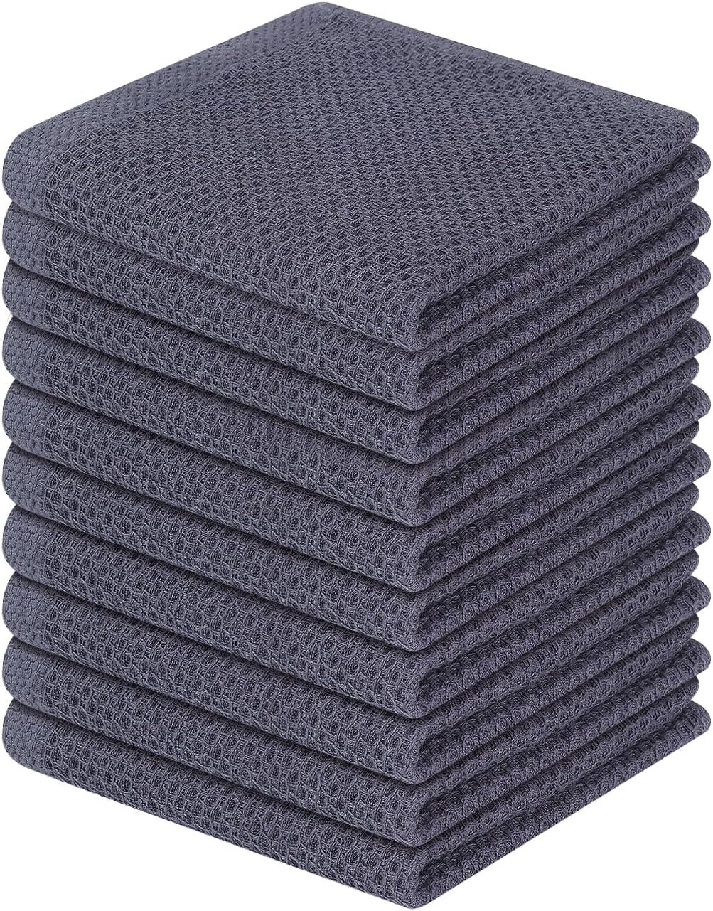 100-cotton-waffle-weave-kitchen-dish-cloths-10-pack-dark-grey-12-x-12-inches-ultra-soft-absorbent-dish-towels-quick-drying-dish-rags-with-hanging-loop